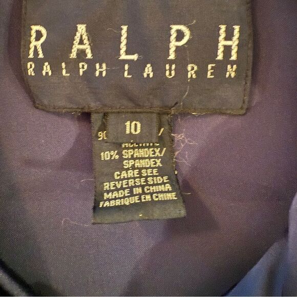 Ralph Lauren Satin Navy Jacket - Picture 5 of 9